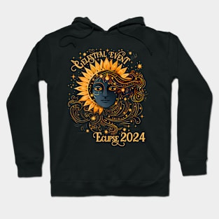 Celestial Event Total Solar Eclipse April 8 2024 Hoodie